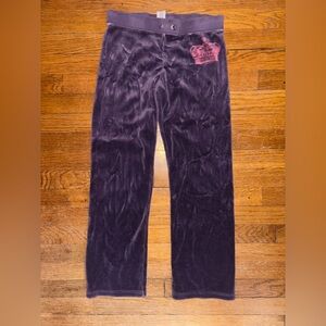 Juicy Couture Kids Lavender Velour Pants